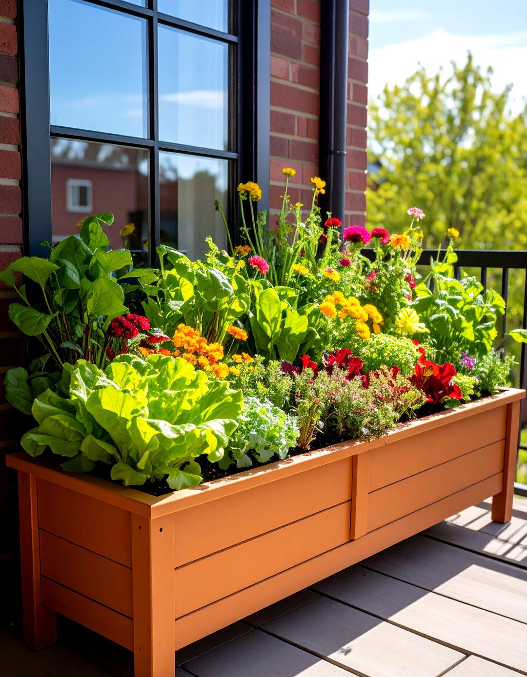 Miniature Vegetable Fall Window Box Garden - 20 Fall Window Box Ideas