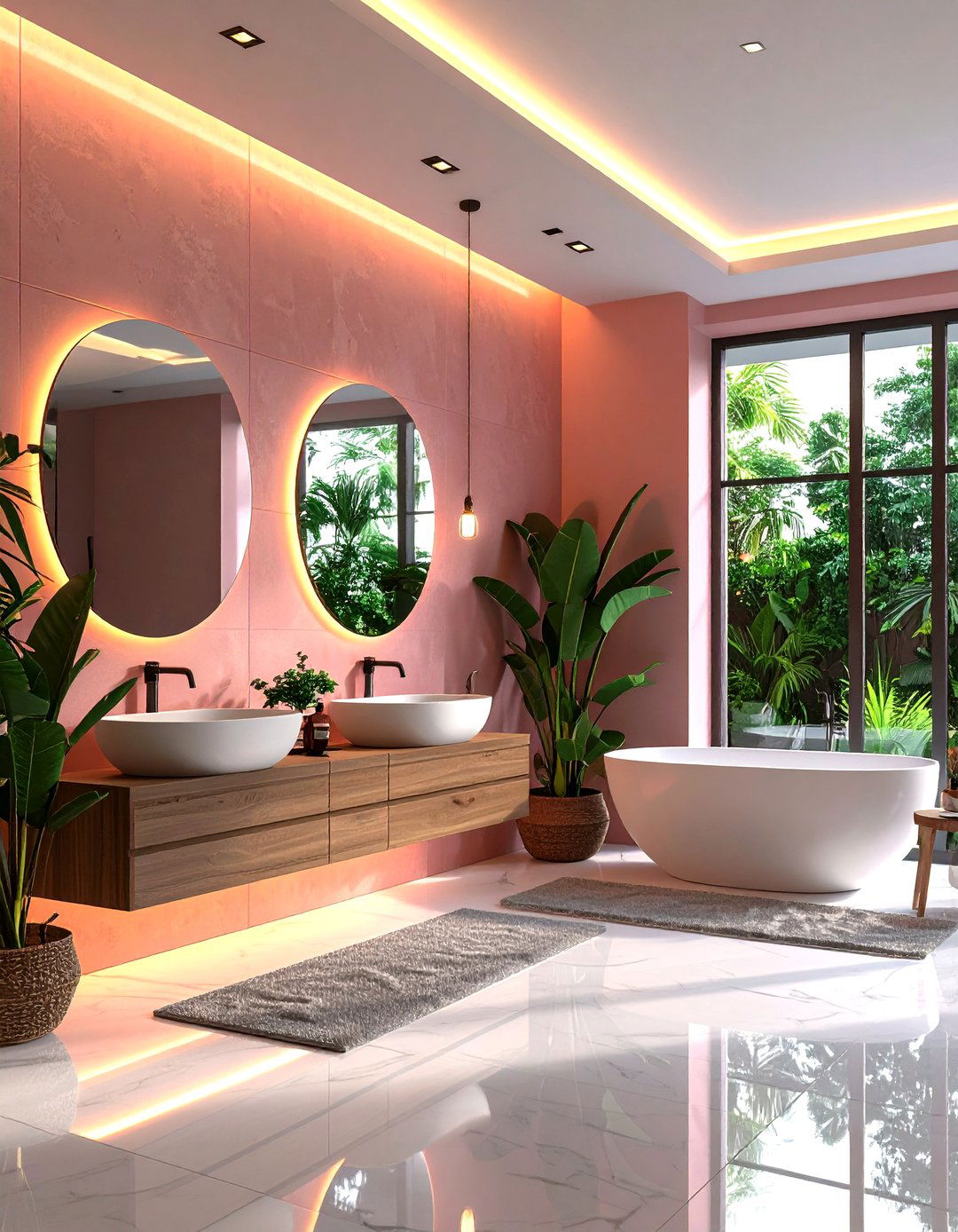 Minimalist Bathroom Lighting Ambiance - 20 Minimalist Bathroom Ideas