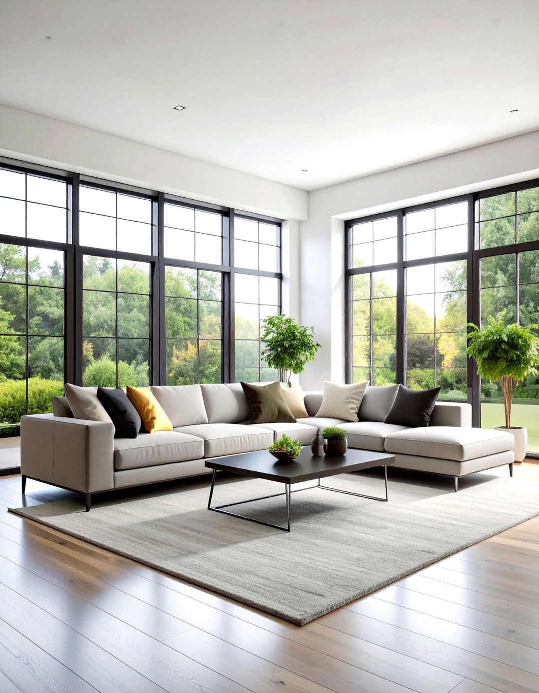 Minimalist Black Window Trim - 20 Modern Window Trim Ideas