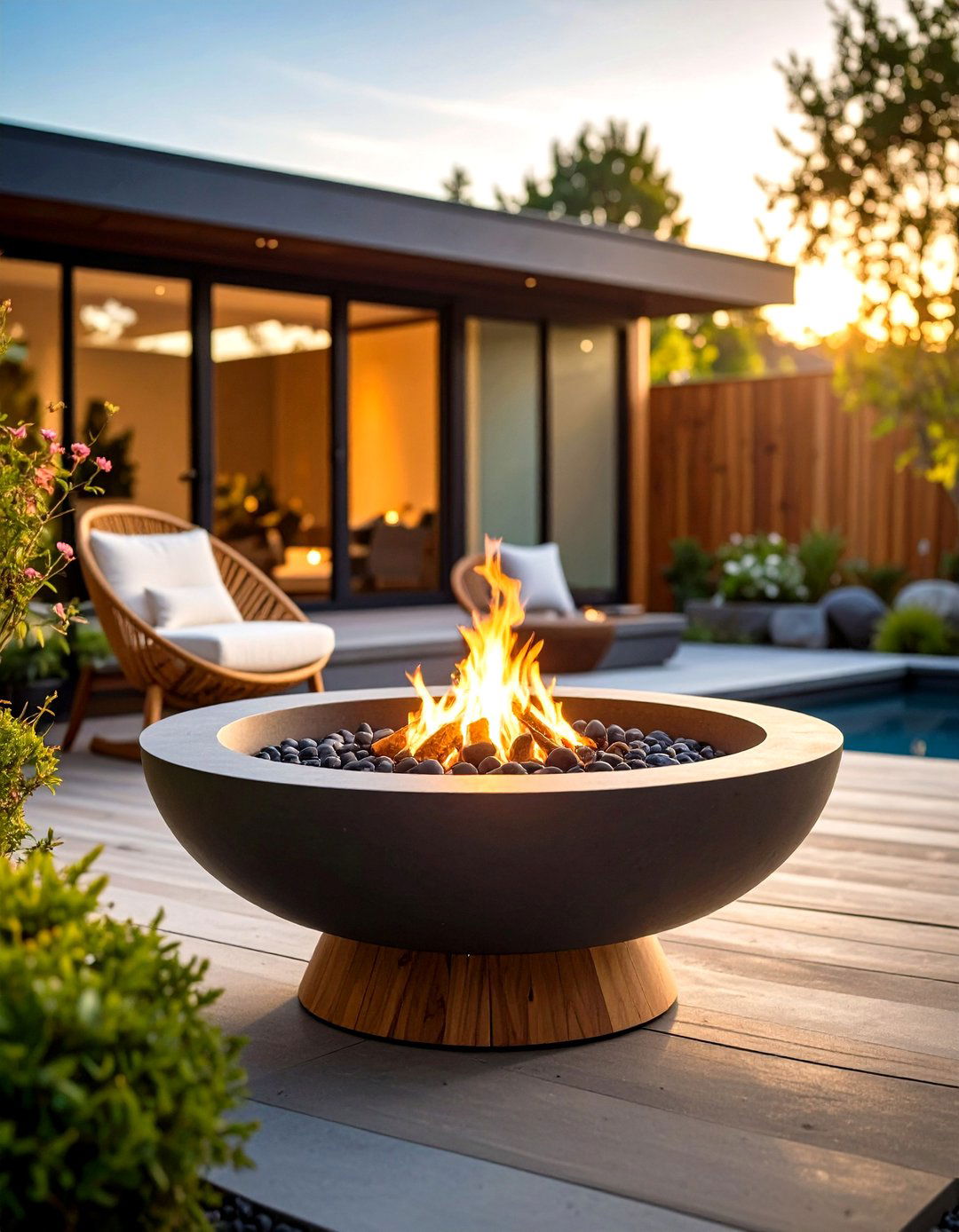 Minimalist Bowl Metal Fire Pit - 20 Metal Fire Pit Ideas