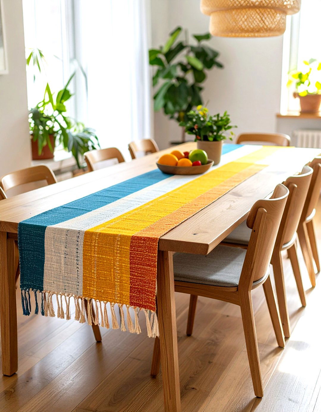 Minimalist Canvas Runner - 20 Table Runner Ideas