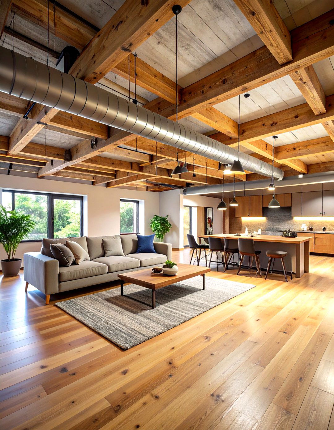 Minimalist Clean Exposure Basement Ceiling - 20 Exposed Basement Ceiling Ideas
