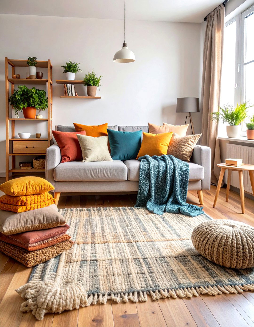 Minimalist Dorm Room with Neutral Textile Layers - 20 Minimalist Dorm Room Ideas