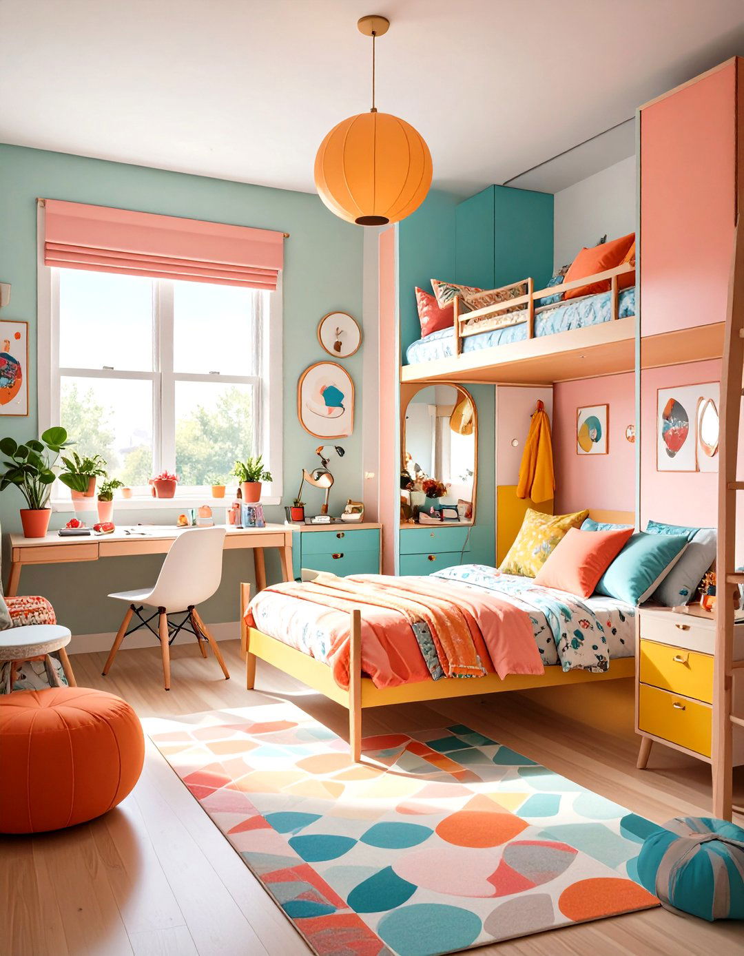Minimalist Dorm Room with Strategic Mirror Placement - 20 Minimalist Dorm Room Ideas
