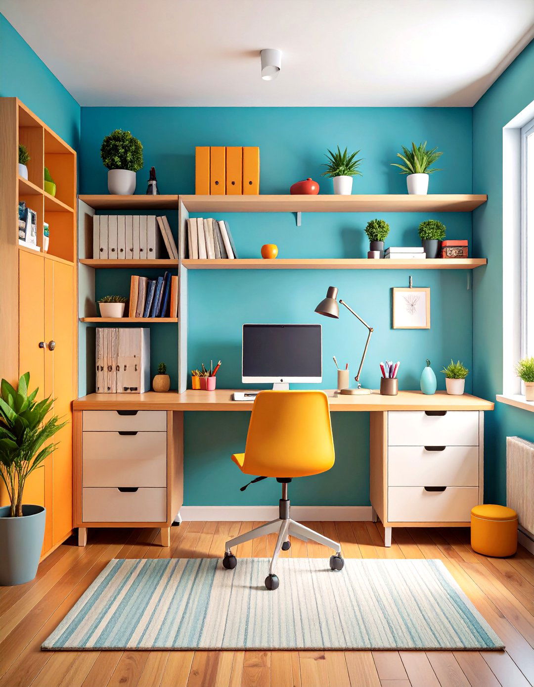 Minimalist Dorm Room with Streamlined Desk Organization - 20 Minimalist Dorm Room Ideas