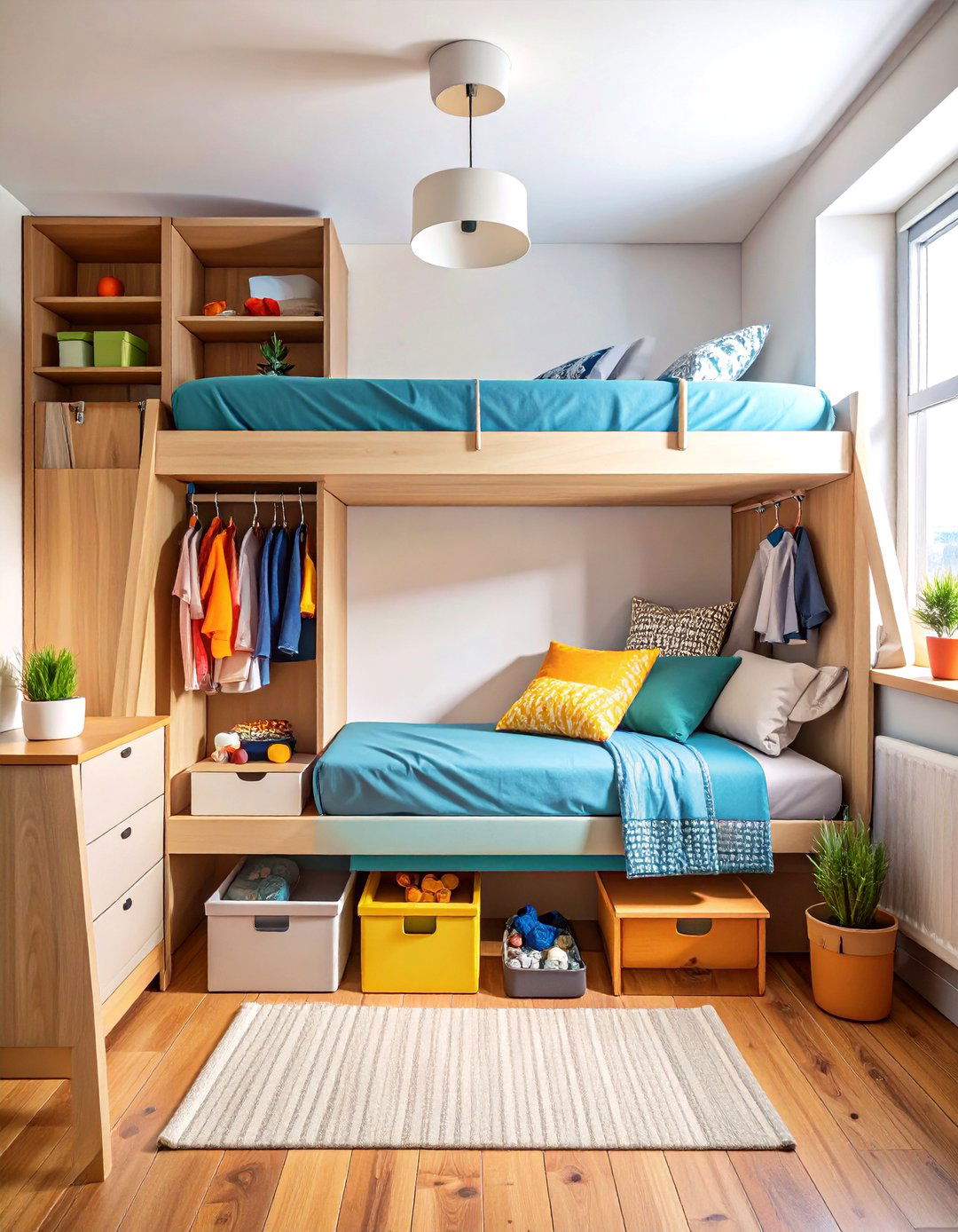 Minimalist Dorm Room with Under Bed Storage Organization - 20 Minimalist Dorm Room Ideas