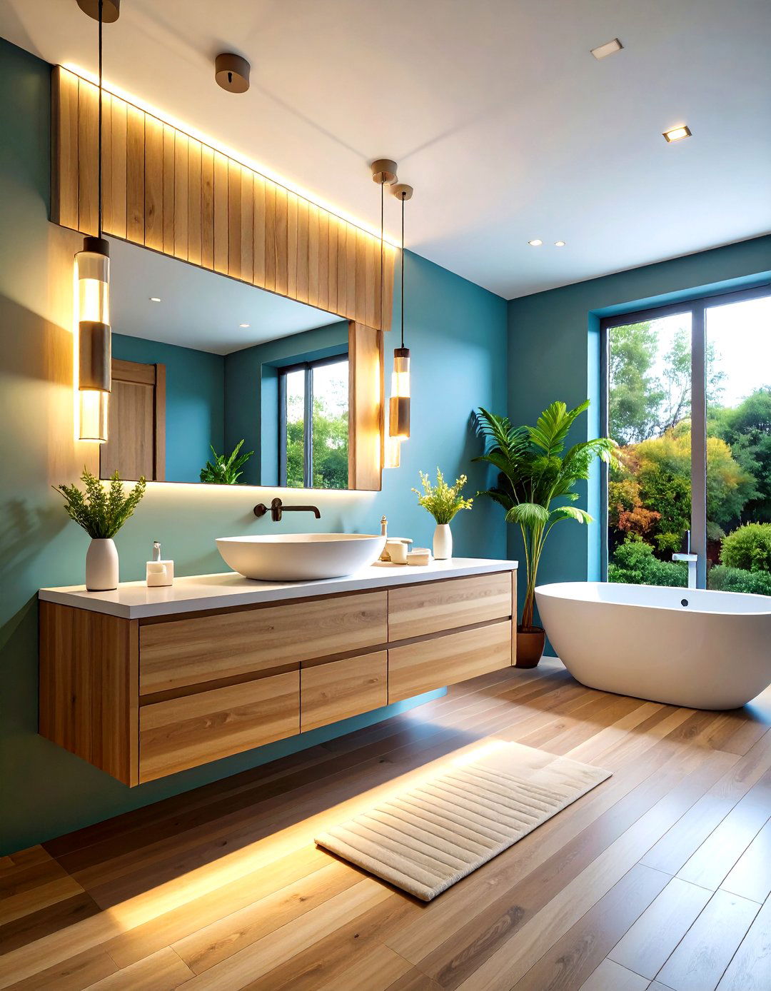 Minimalist Floating Bathroom Vanity - 20 Minimalist Decorating Ideas