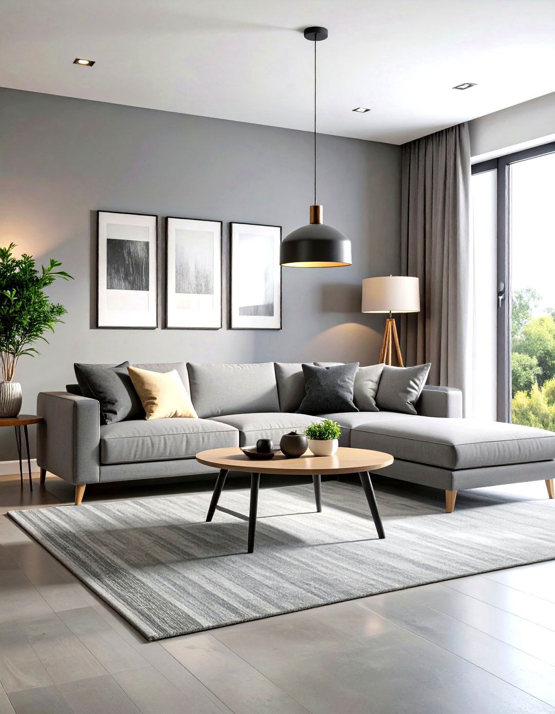 Minimalist Grey Living Room Layout - 20 Grey Living Room Ideas