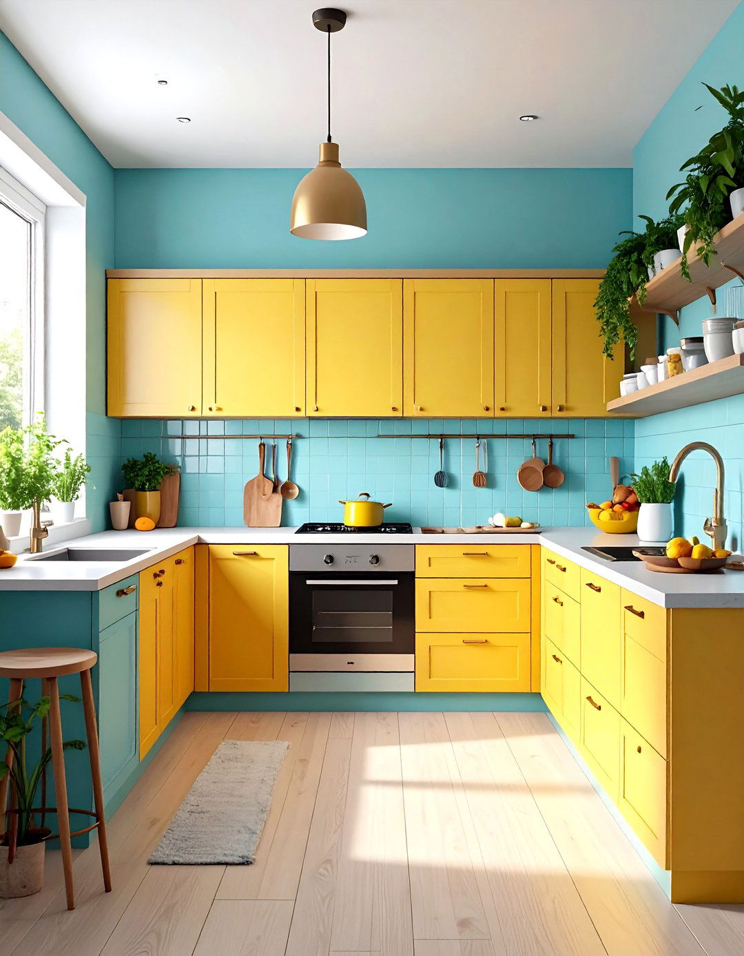 Minimalist Kitchen Without Upper Cabinets - 20 Kitchens Without Upper Cabinets