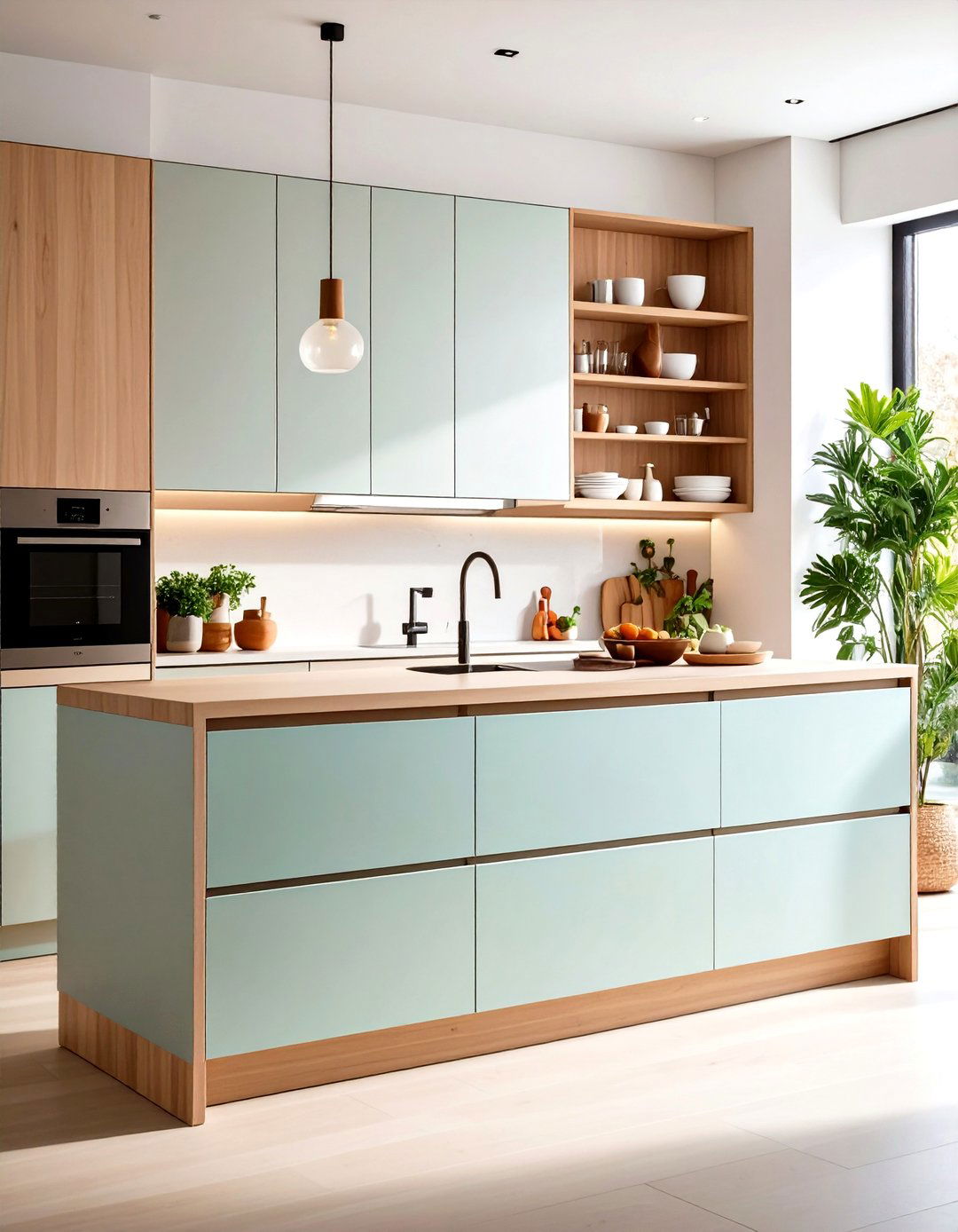 Minimalist Larder Cupboard with Handleless Design - 20 Larder Cupboard and Pantry Ideas for Your Kitchen