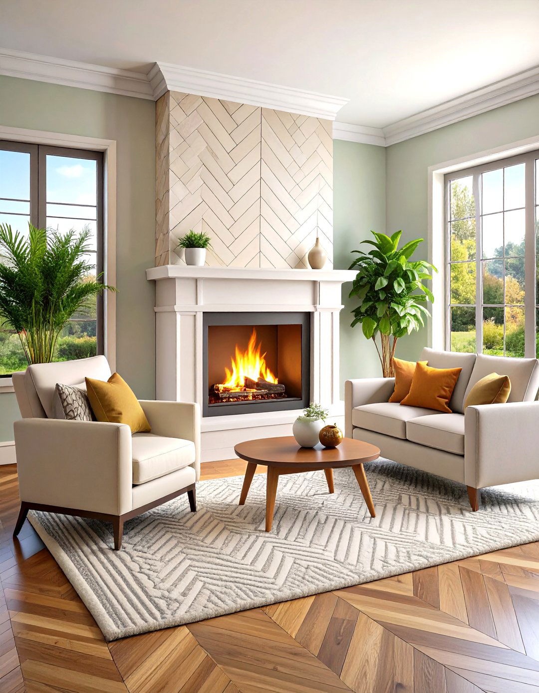 Minimalist Linear Fireplace with Frameless Glass Design - 20 linear fireplace ideas