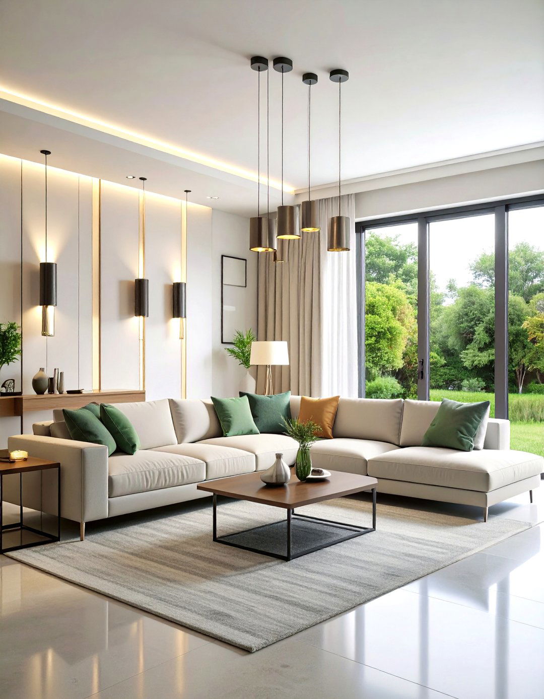 Minimalist Living Room Wall Lighting Ideas with Clean Linear Designs - 20 Living Room Wall Lighting Ideas
