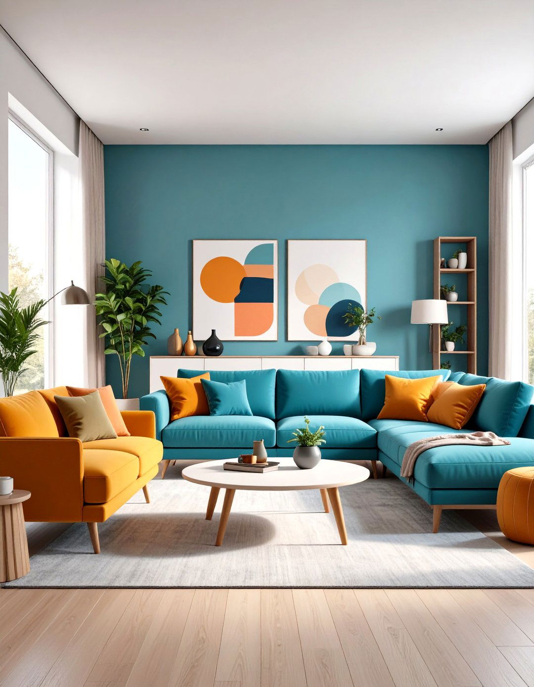 Minimalist Living Room with Smart Storage and Hidden Compartments - 20 Minimalist Living Room Ideas