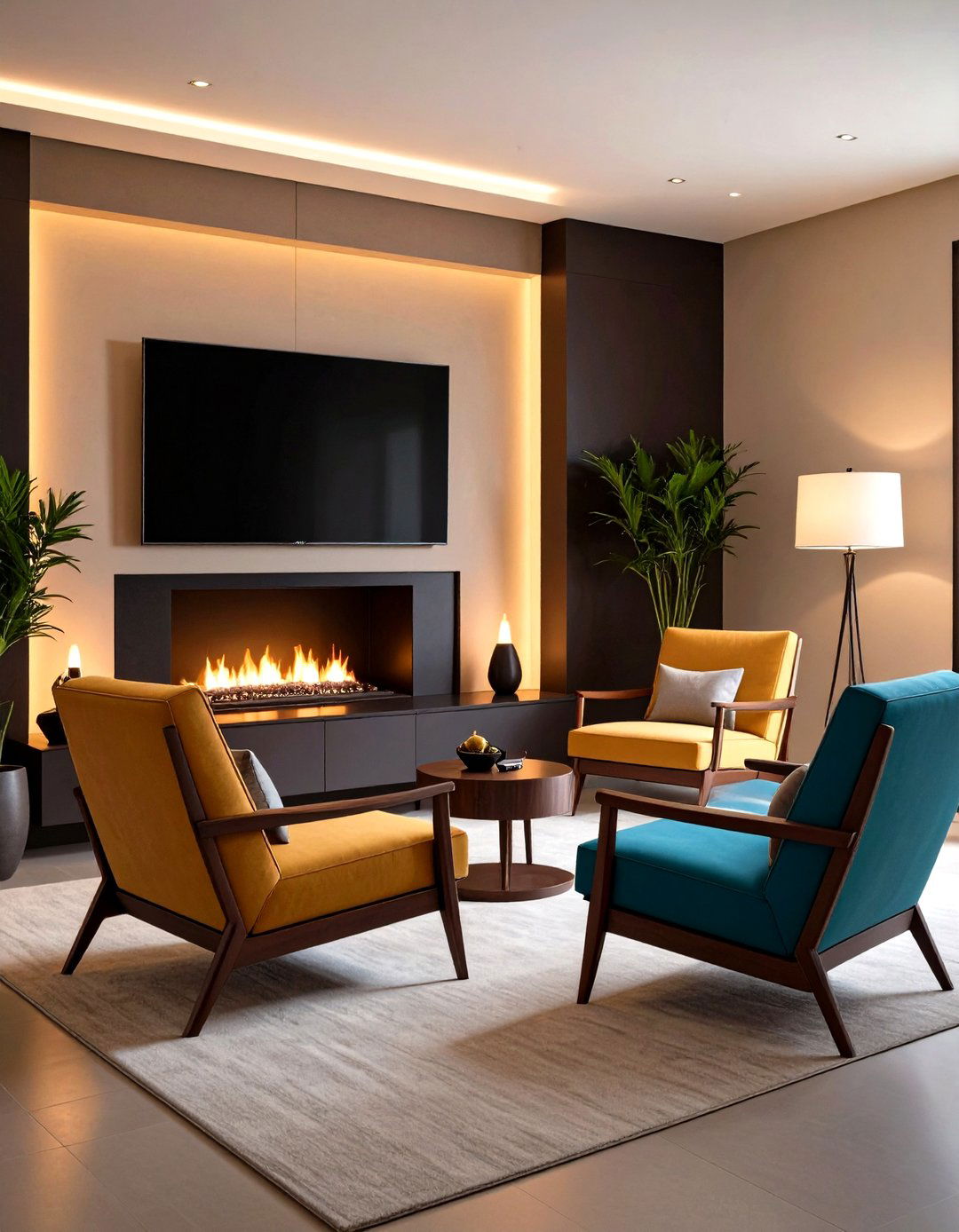 Minimalist Low Profile Fireplace Seating - 20 Fireplace Seating Ideas