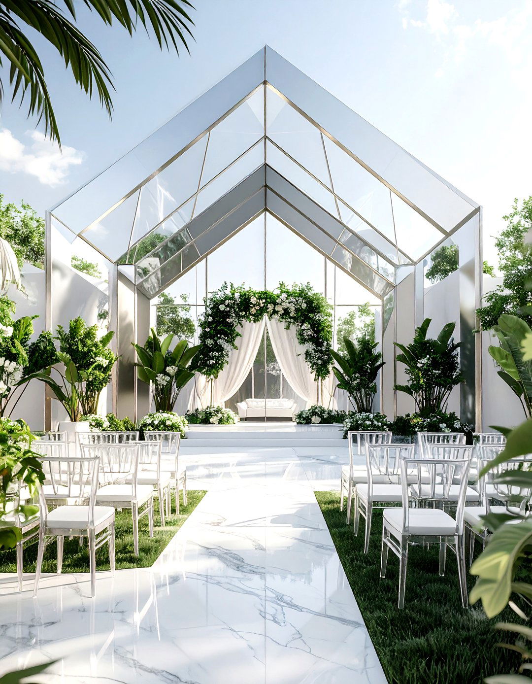 Minimalist Luxe Wedding Ceremony - 20 Wedding Ceremony Ideas