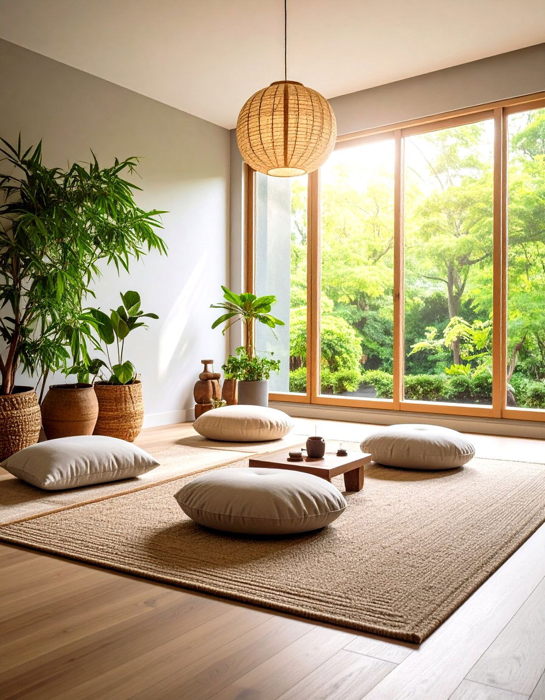 Minimalist Meditation Corner Living Room Nook - 20 Living Room Nook Ideas