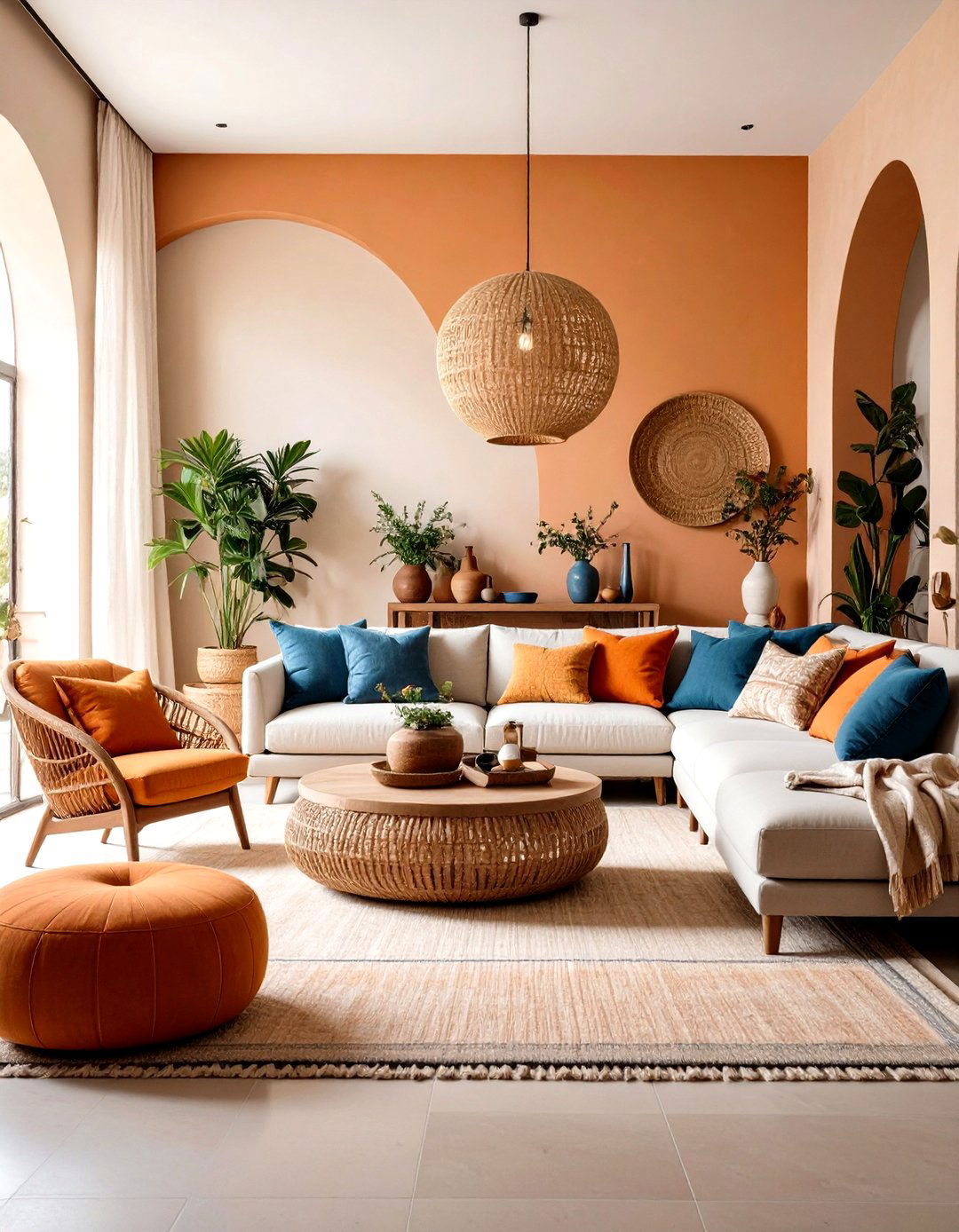 Minimalist Mediterranean Living Room with Clean Contemporary Lines - 20 Mediterranean Living Room Ideas
