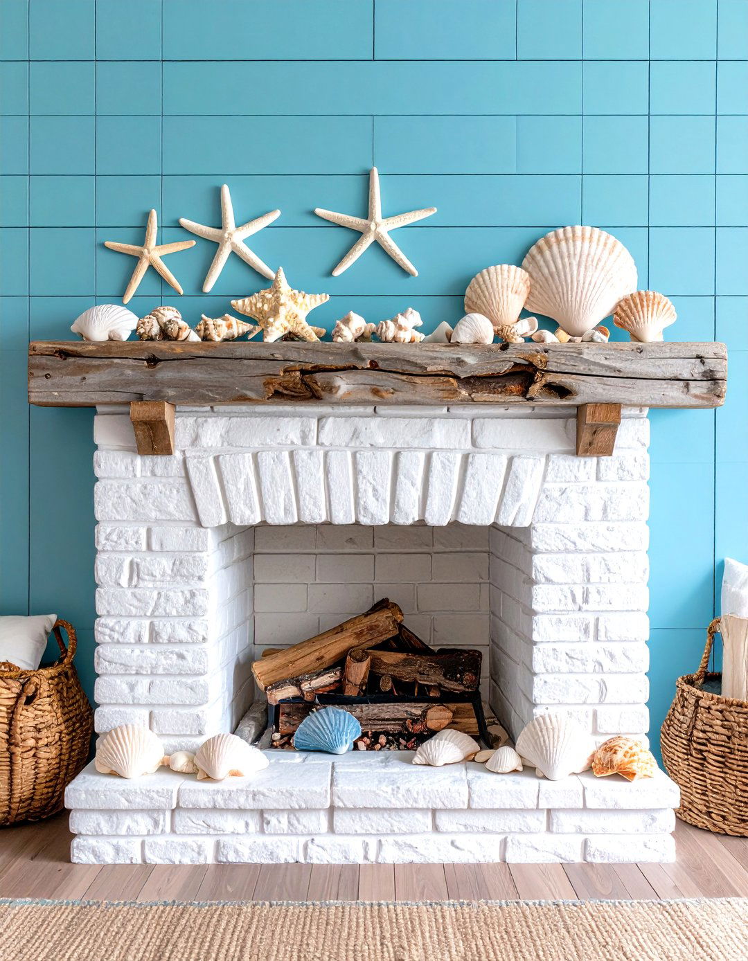 Minimalist Modern Brick Fireplace Approach - 20 Brick Fireplace Ideas