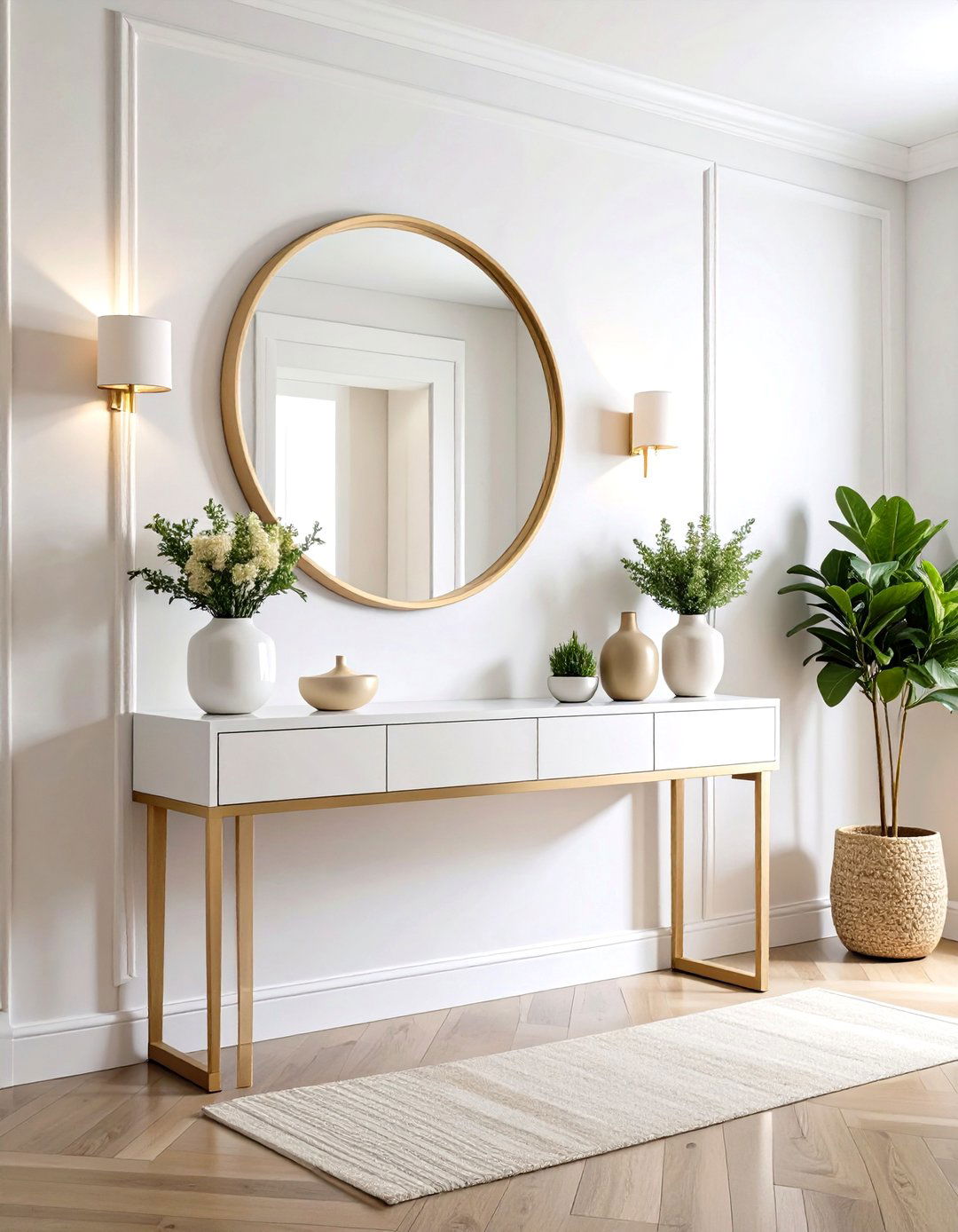 Minimalist Modern Entryway with Clean Lines - 20 Modern Entryway Ideas