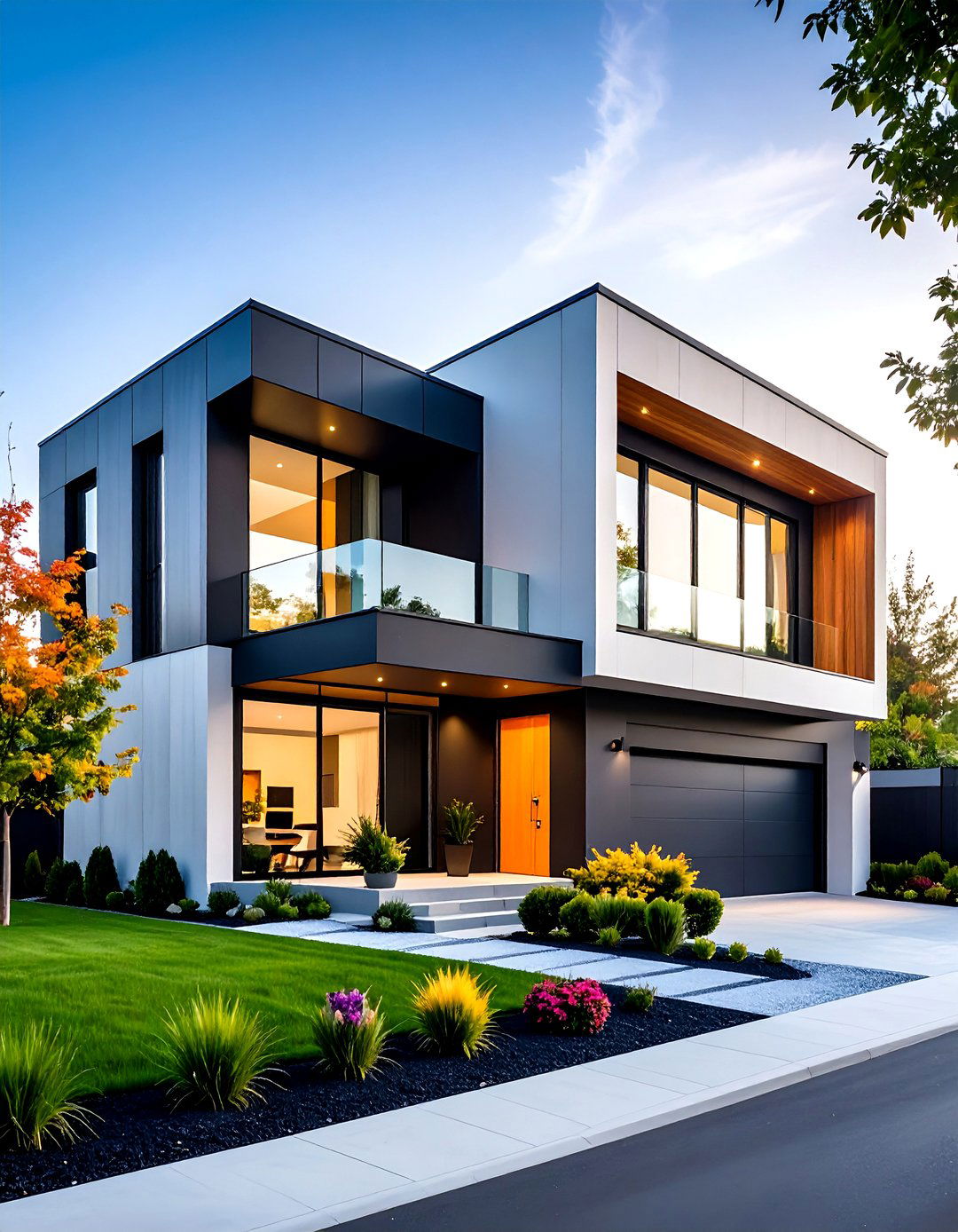 Minimalist Modern House with Sleek Black Windows - 20 Houses With Black Windows