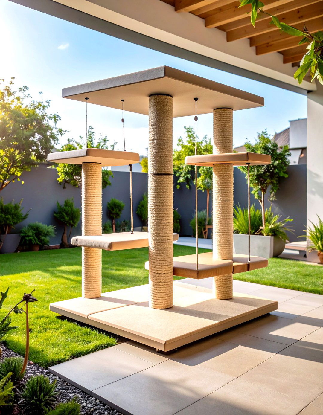 Minimalist Modern Outdoor Cat Tree Design - 20 Outdoor Cat Tree Ideas