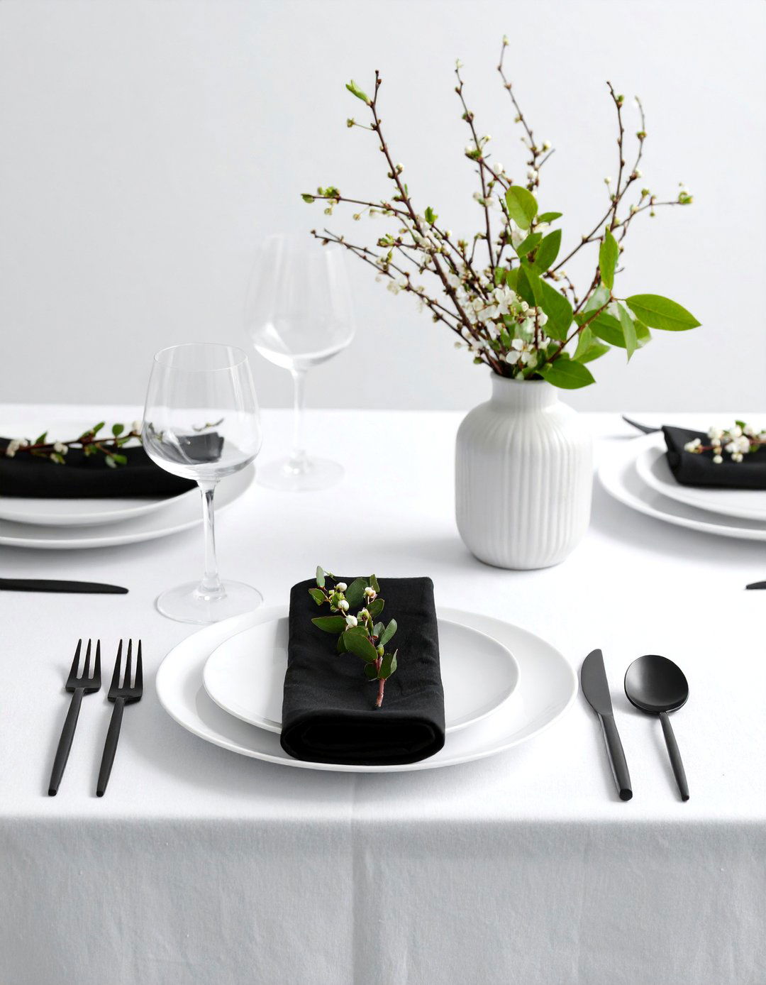 Minimalist Modern Tablescape - 20 Tablescape Ideas