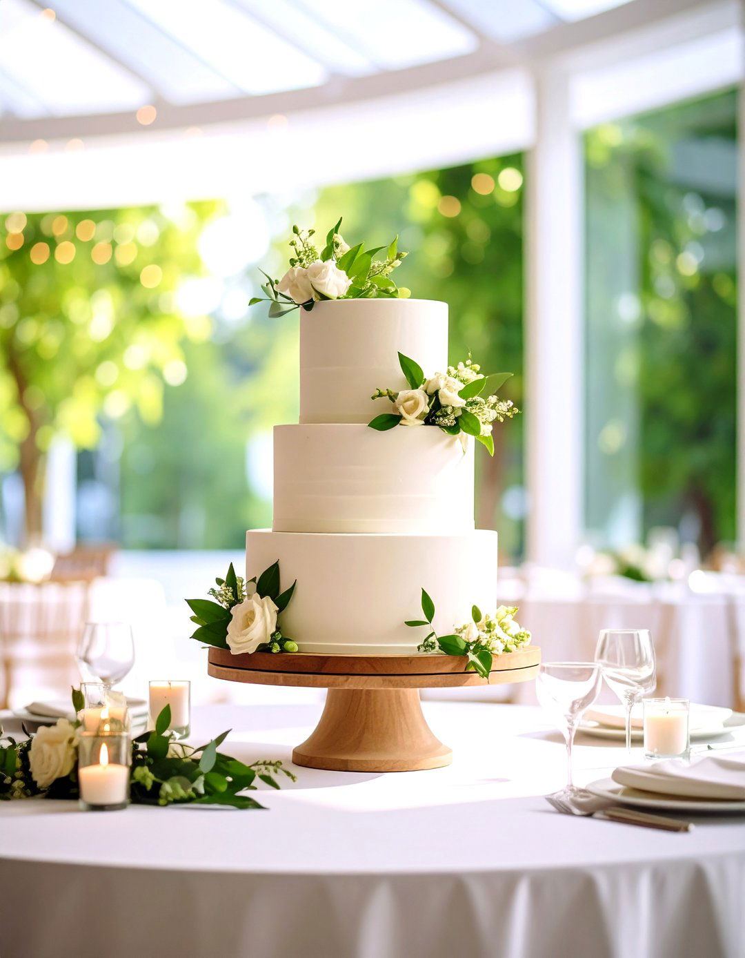 Minimalist Modern Wedding Cake with Clean Lines - 20 Wedding Cake Ideas