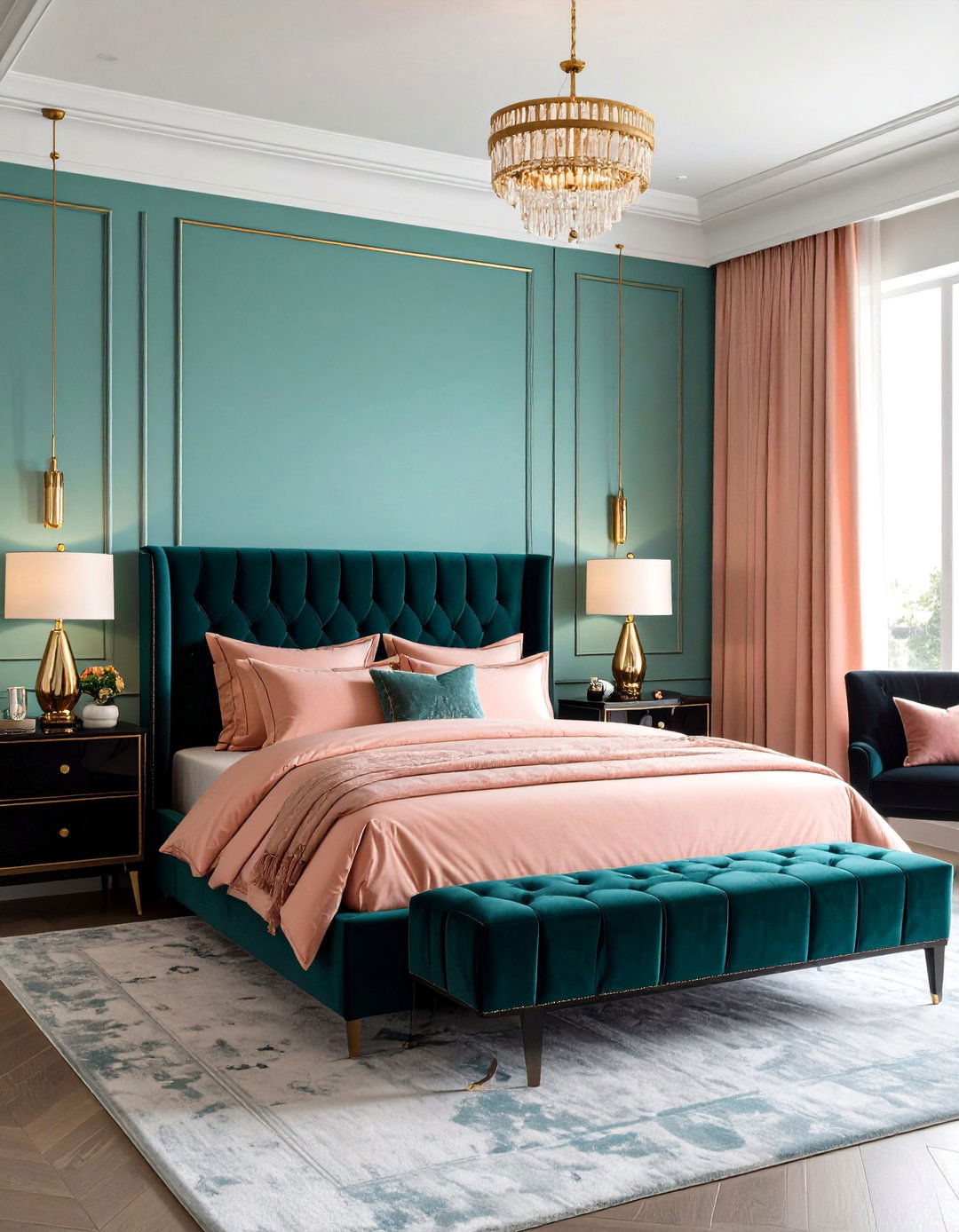 Minimalist Monochrome Zones - 20 Teal and Pink Bedroom Ideas