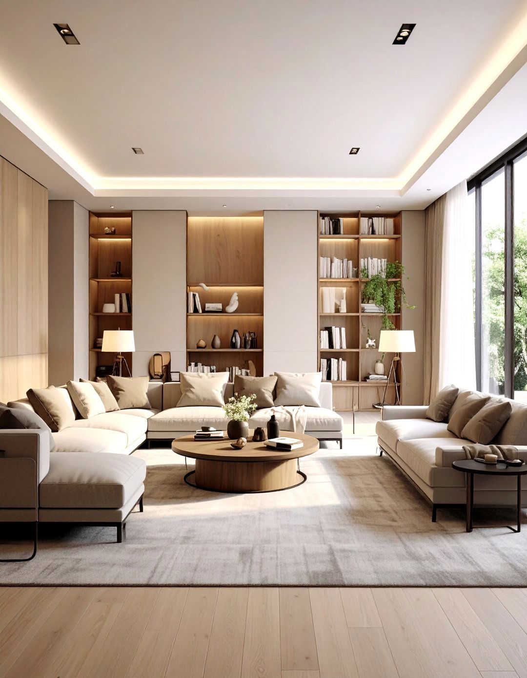 Minimalist Monochrome - 20 Dulux Egyptian Cotton Living Room Ideas