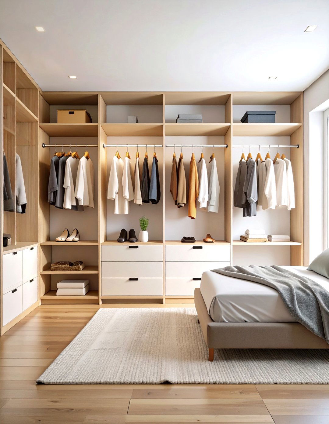 Minimalist Open Closet Capsule Display - 20 Open Closet Ideas