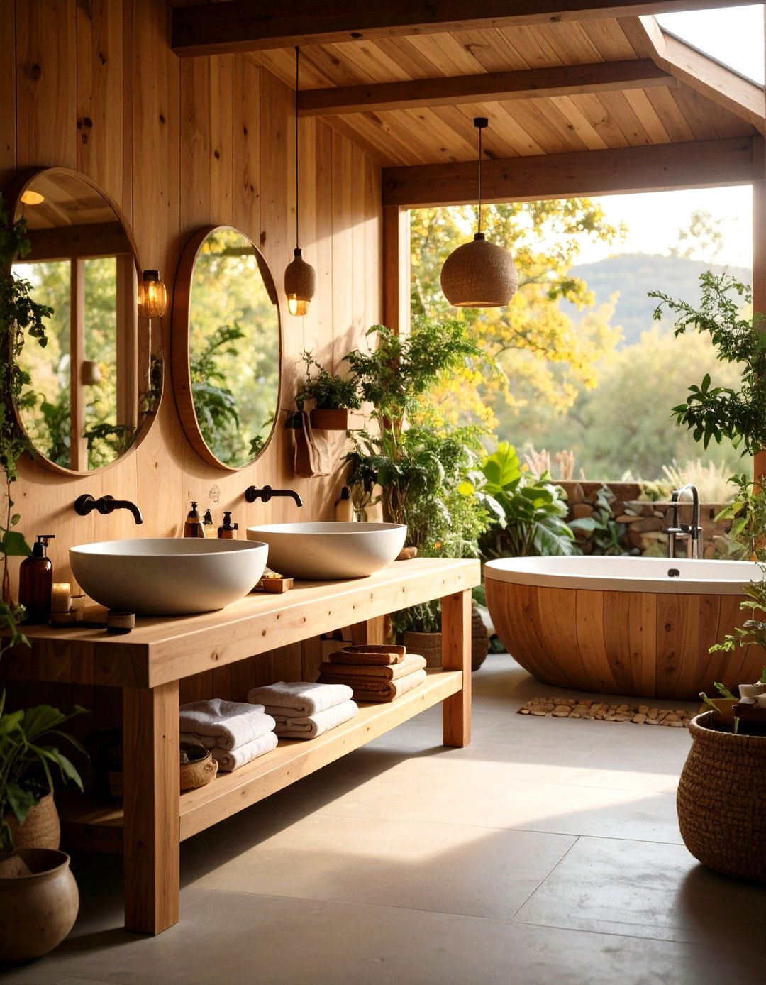 Minimalist Rustic Style - 20 Rustic Outdoor Bathroom Ideas