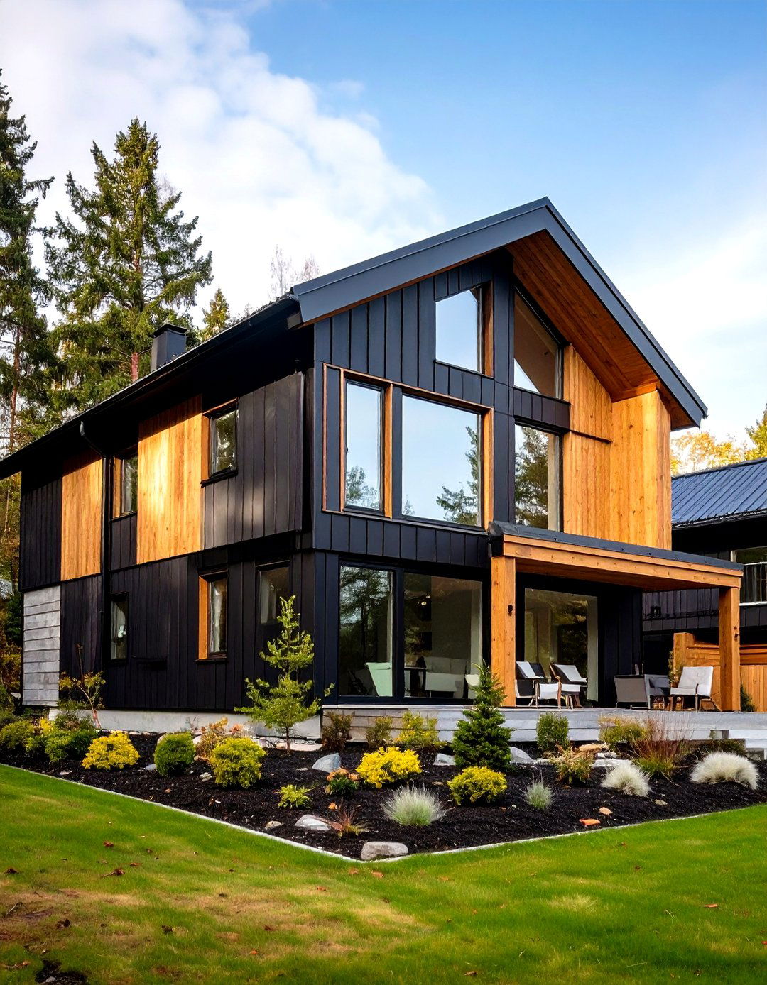 Minimalist Scandinavian Black Houses - 20 Modern Black Houses
