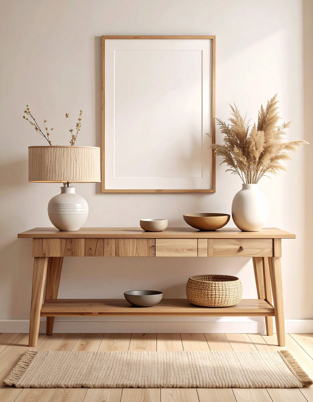 Minimalist Scandinavian Entryway Table Styling - 20 entryway table decor ideas