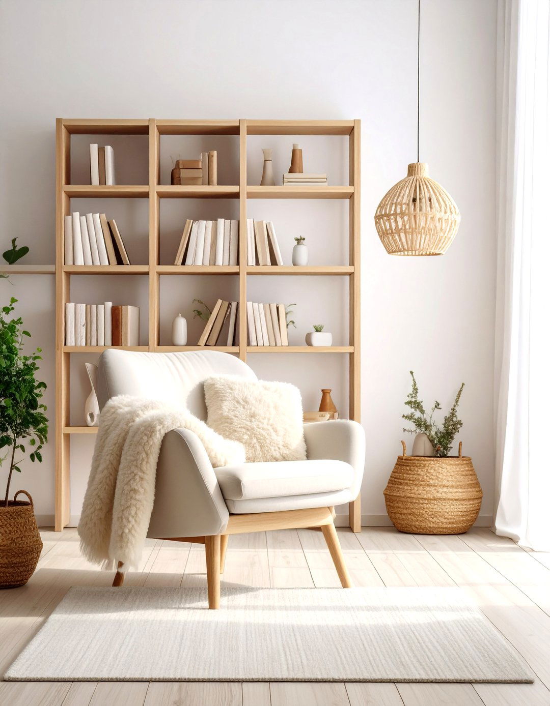Minimalist Scandinavian Kids Reading Nook - 20 kids reading nook ideas