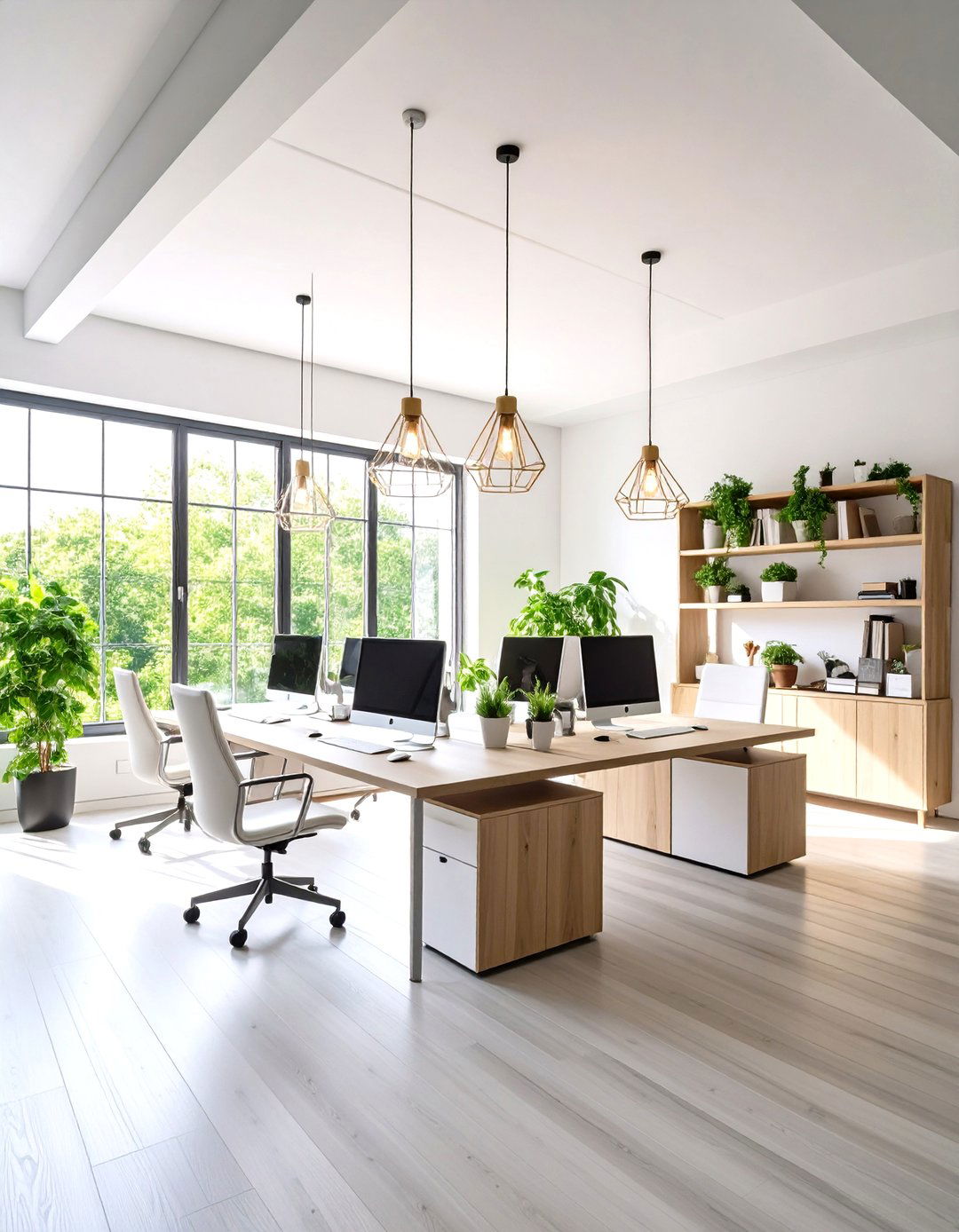 Minimalist Scandinavian Loft Office Design - 20 Loft Office Ideas