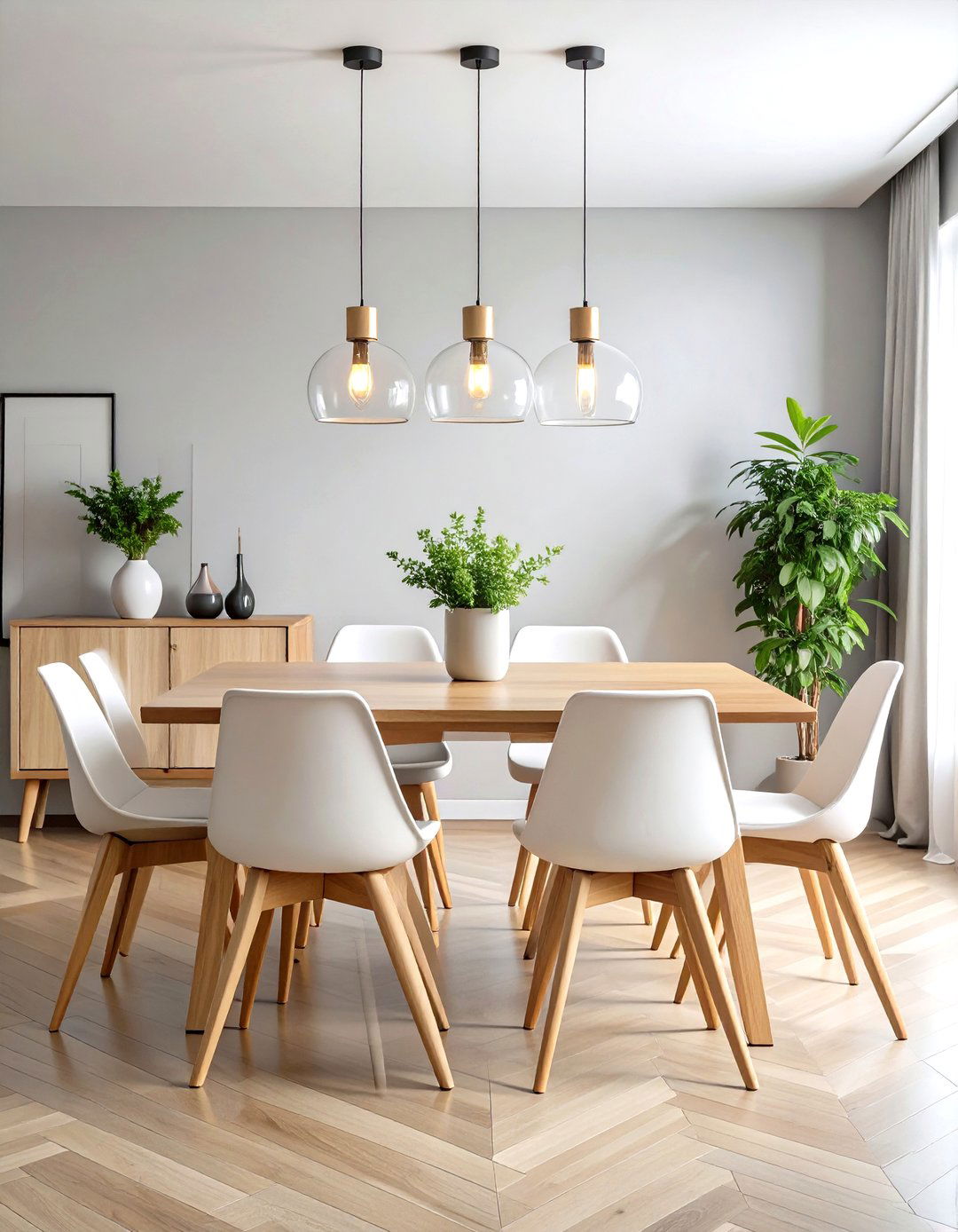 Minimalist Scandinavian Modern Dining Room - 20 Modern Dining Room Ideas
