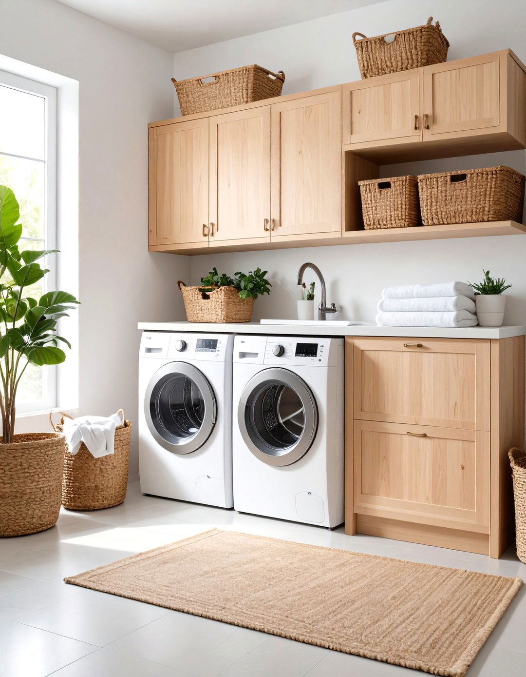 Minimalist Scandinavian Modern Laundry Room Style - 20 Modern Laundry Room Ideas