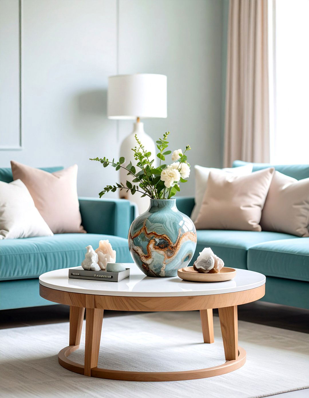 Minimalist Single Statement Coffee Table Centerpiece - 20 Coffee Table Centerpiece Ideas
