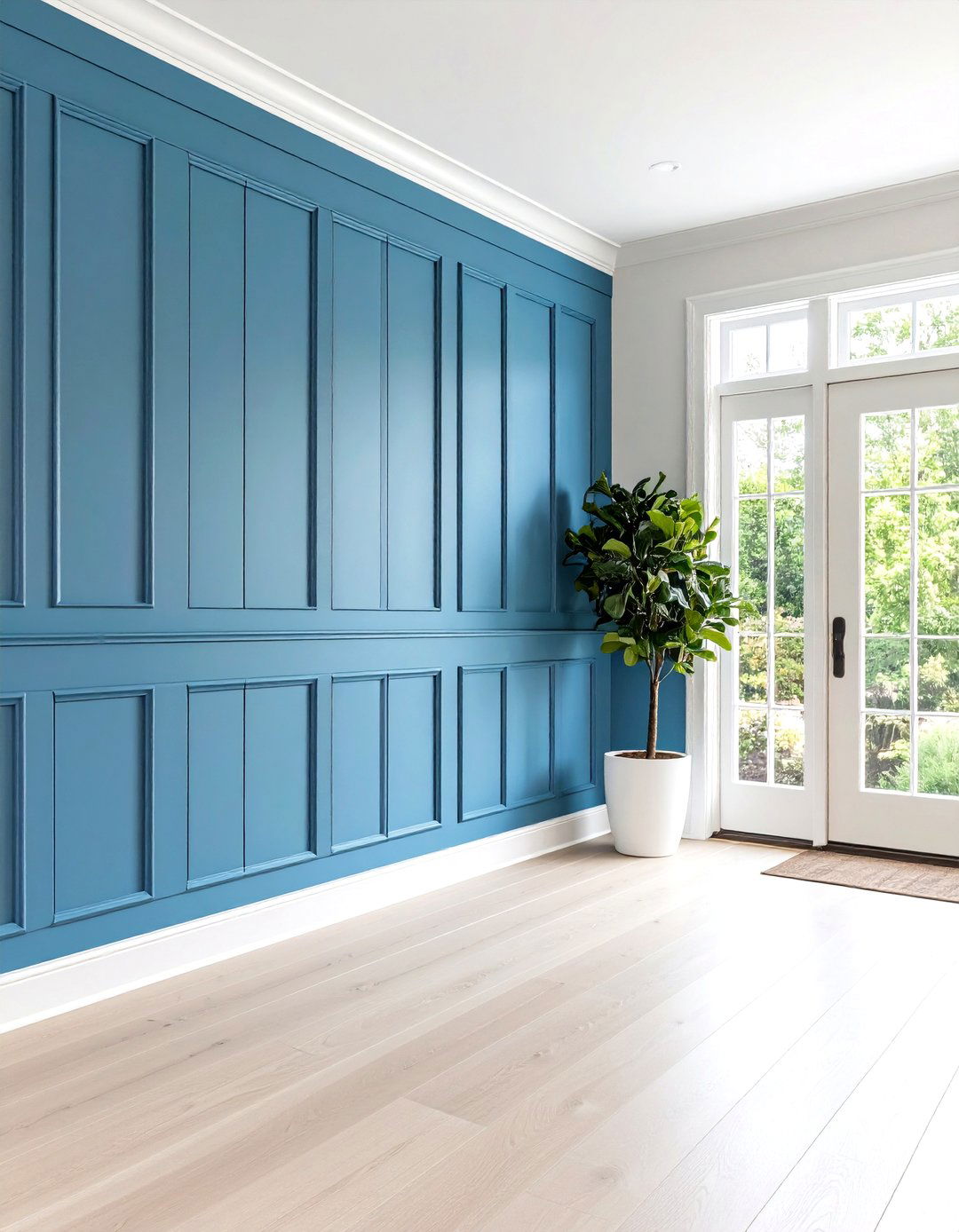 Minimalist Thin Board Wainscoting - 20 Wainscoting Entryway Ideas