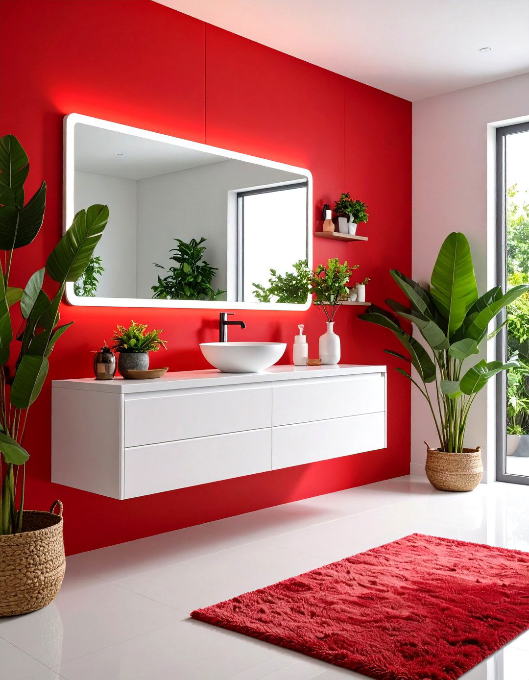 Minimalist Wall Mounted Vanity - 20 Vanity Room Ideas
