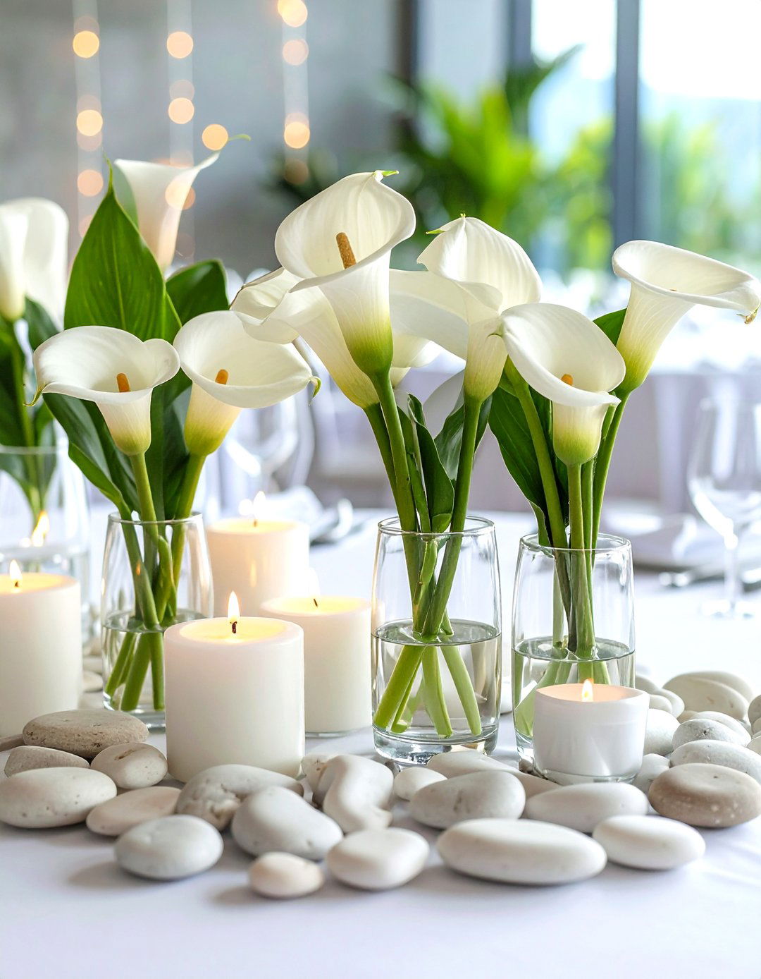 Minimalist Wedding Table Zen - 20 Wedding Table Decoration Ideas