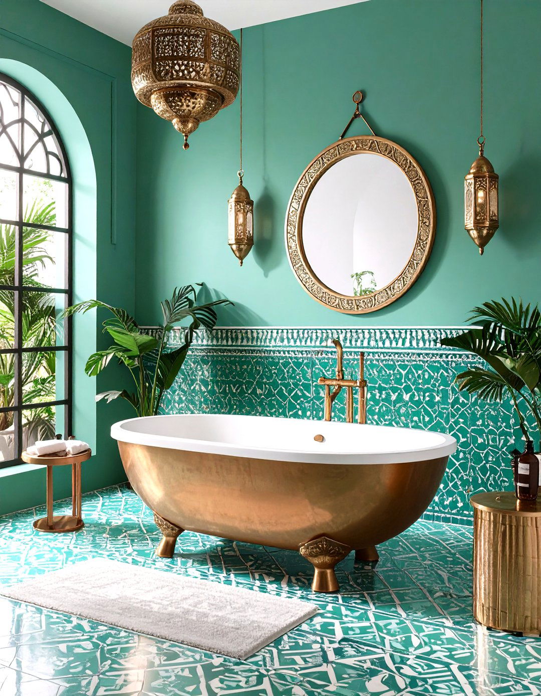 Mint Green Bathroom Moroccan Tile Paradise - 20 Mint Green Bathroom Ideas