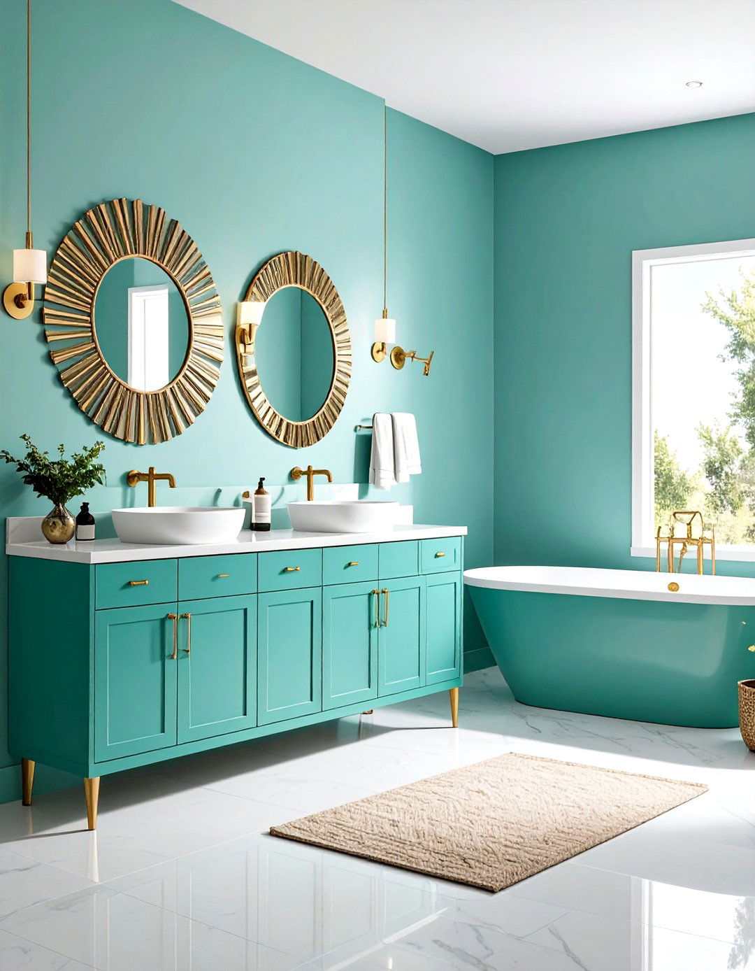 Mint Green Bathroom Retro Mid Century - 20 Mint Green Bathroom Ideas
