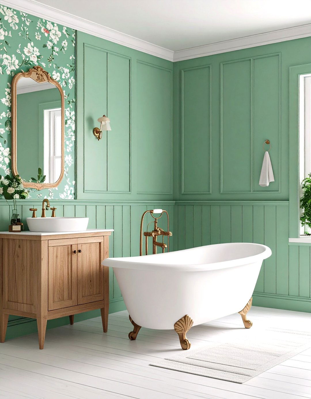 Mint Green Bathroom Romantic Cottage - 20 Mint Green Bathroom Ideas