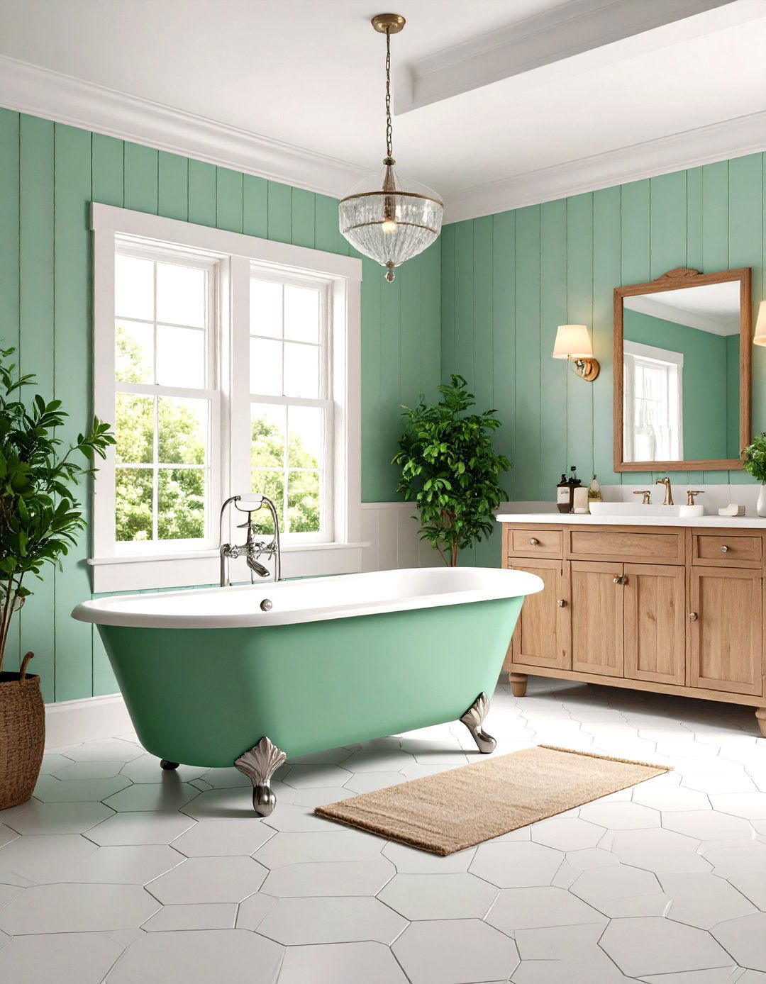 Mint Green Bathroom Vintage Clawfoot Elegance - 20 Mint Green Bathroom Ideas