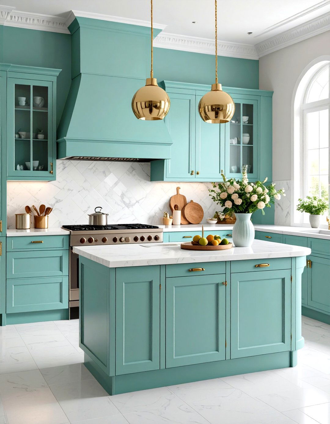 Mint Green Dream Retro Kitchen - 20 Retro Kitchen Ideas