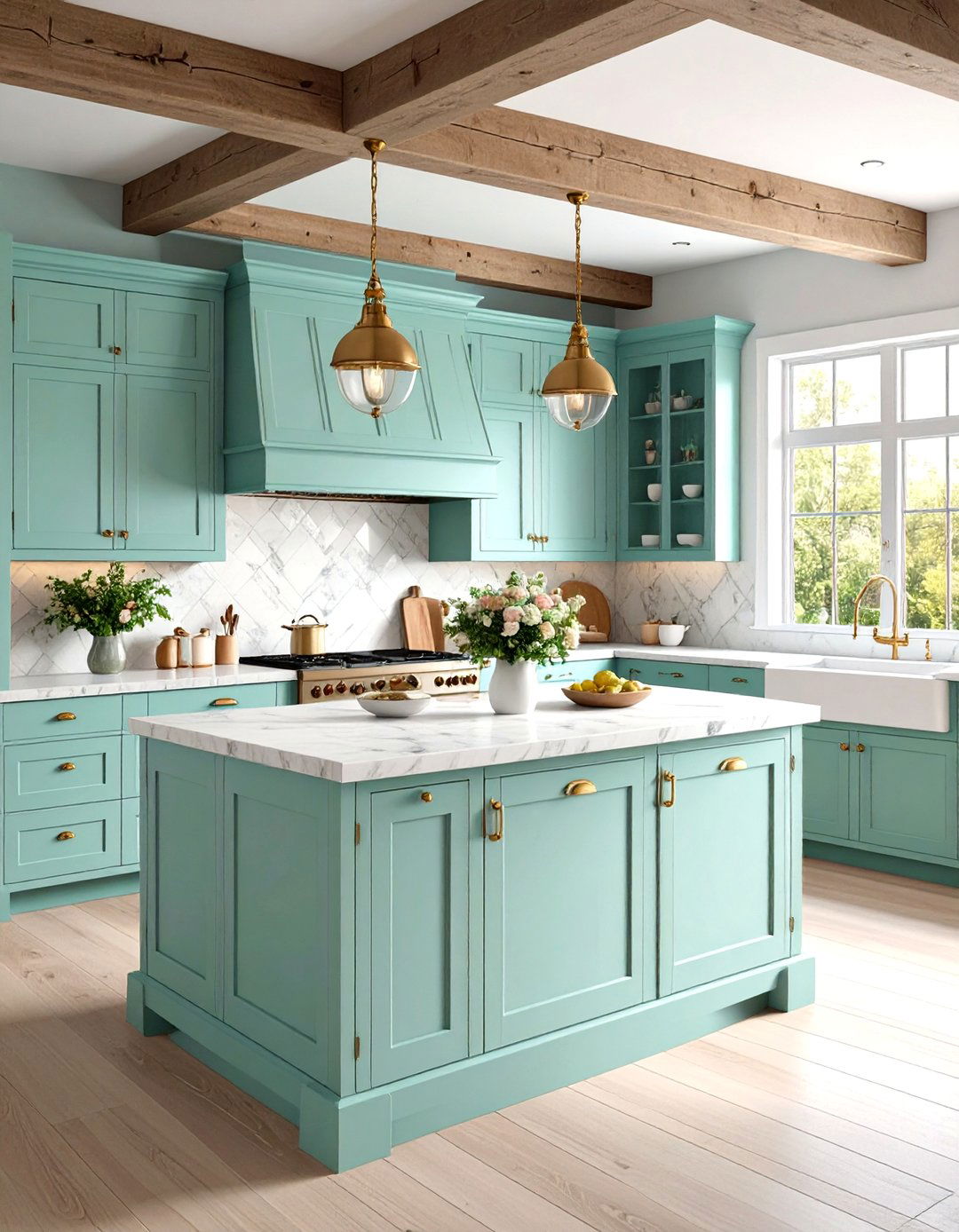 Mint Green Kitchen French Country Elegance - 20 Mint Green Kitchen Ideas