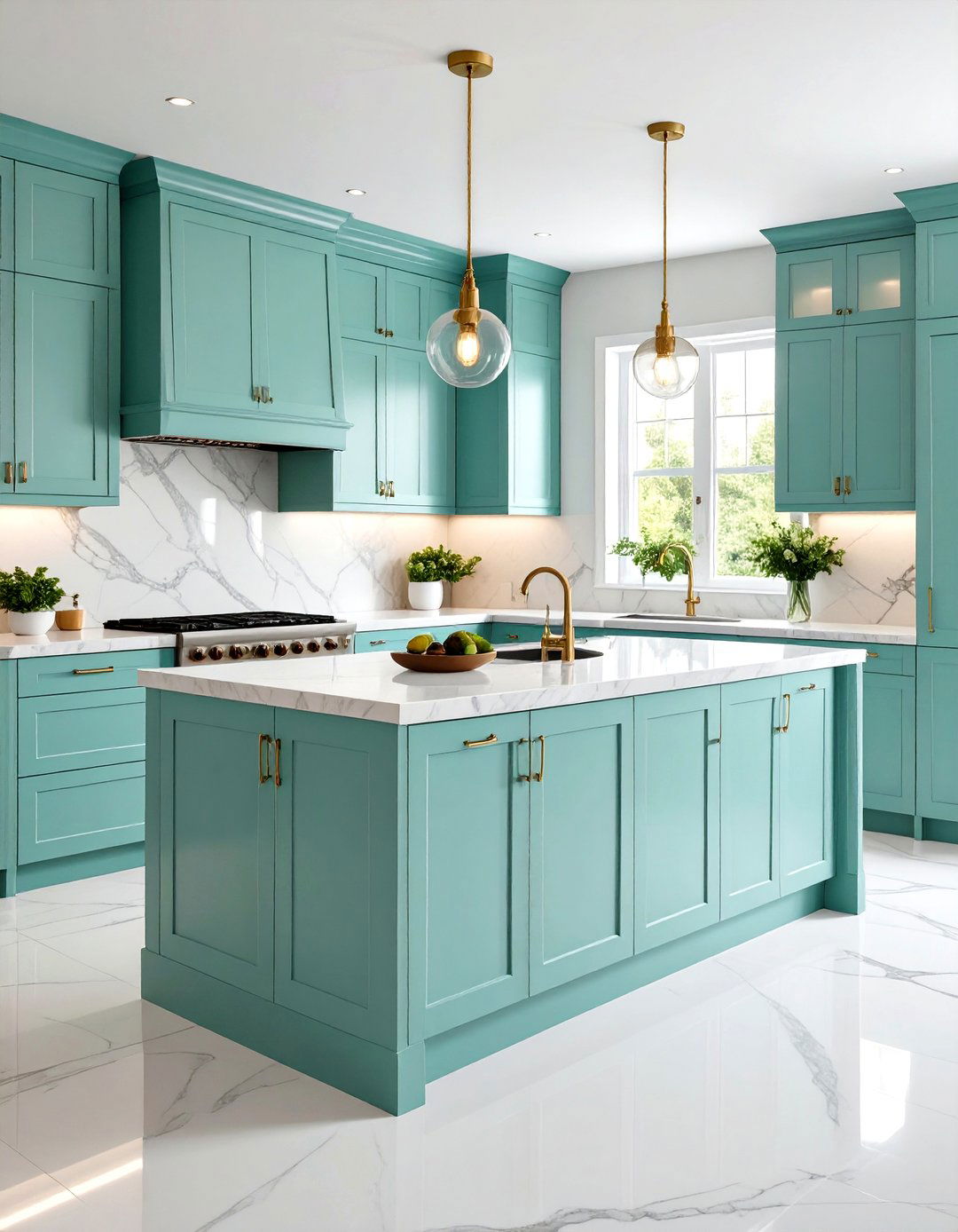 Mint Green Kitchen Modern Luxury Suite - 20 Mint Green Kitchen Ideas