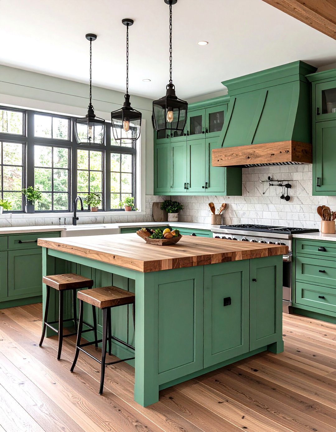 Mint Green Kitchen Rustic Lodge Atmosphere - 20 Mint Green Kitchen Ideas