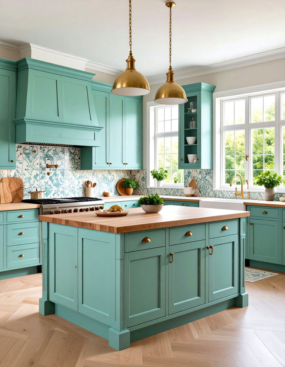 Mint Green Kitchen Traditional English Garden - 20 Mint Green Kitchen Ideas